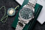 Rolex DateJust 126334 Replica Watch Green Dial Jubilee Strap Clean 41mm