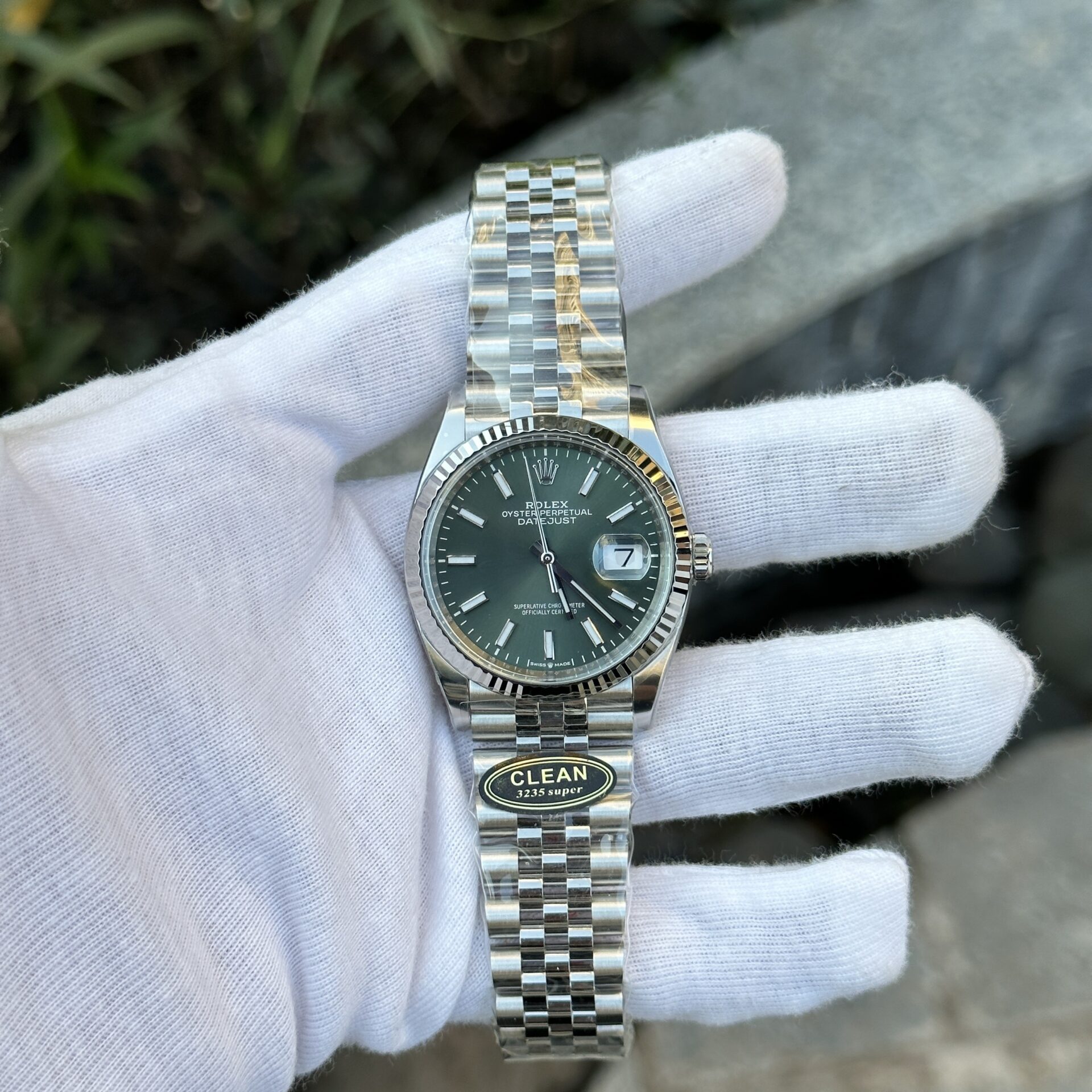 Dong-Ho-Rolex-DateJust-126334-Mat-So-Xanh-La-Cay-Clean-Factory-36mm-8.jpg Rolex DateJust 126334 Green Dial Jubilee Strap Clean Factory 36mm - Image 1