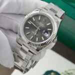 Rolex DateJust 126334 Replica Watch Gray Dial Oyster Strap VS Factory 41mm - Image 2