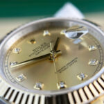 Rolex DateJust Gold Wrapped Replica Watch Champagne Dial GM Factory 41mm - Image 4