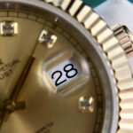 Rolex DateJust Gold Wrapped Replica Watch Champagne Dial GM Factory 41mm - Image 5