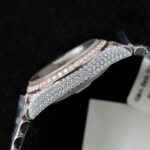 Rolex DateJust Imitation Watches 18K Gold Warapped + Full Moissanite Diamonds Hong Kong 36mm - Image 10