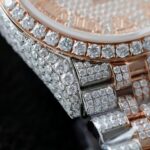 Rolex DateJust Imitation Watches 18K Gold Warapped + Full Moissanite Diamonds Hong Kong 36mm - Image 7