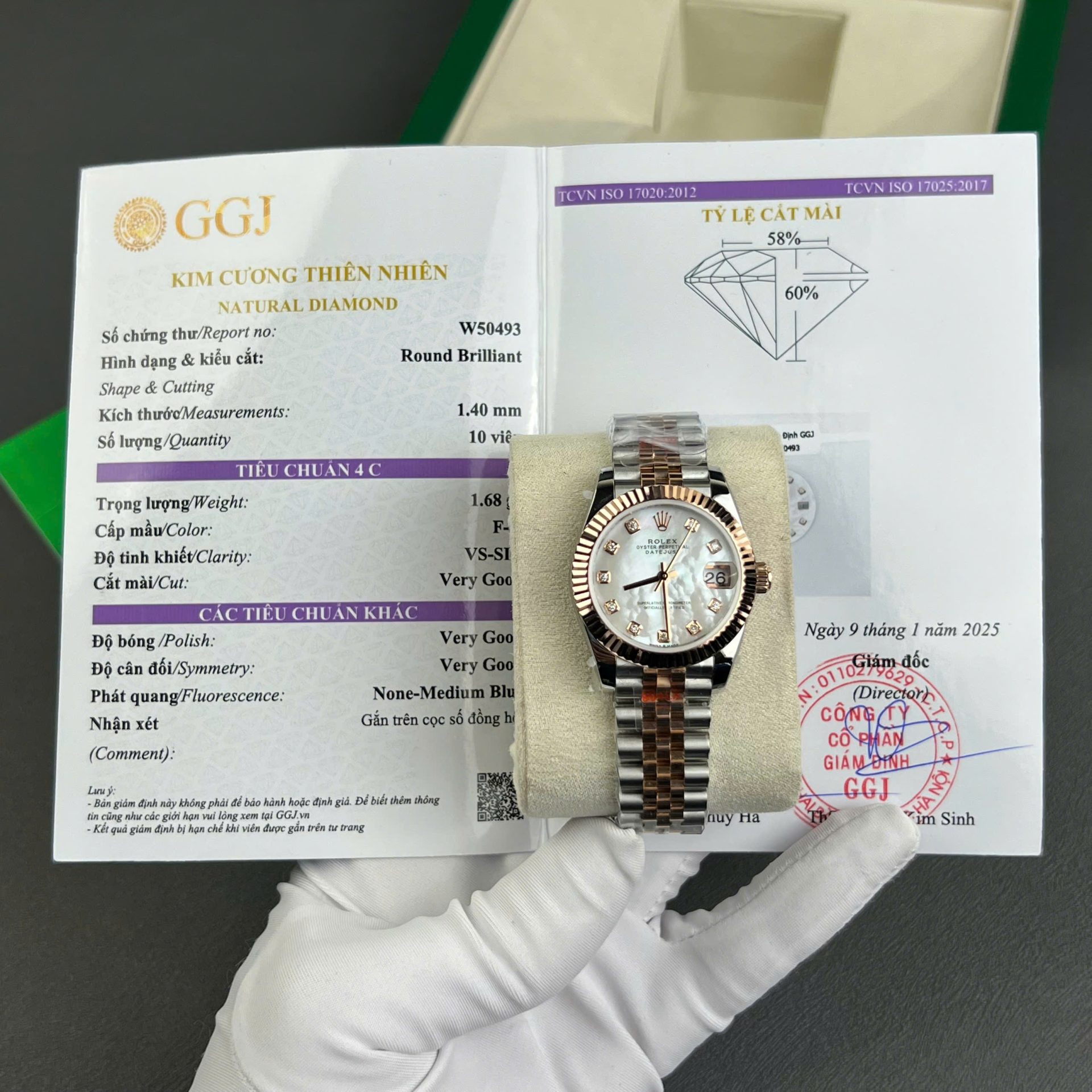 Dong-Ho-Rolex-DateJust-Che-Tac-Boc-Vang-That-Mat-MOP-Coc-So-Kim-Cuong-Thien-Nhien-GMF-31mm-1.jpg Rolex DateJust Replica Watch Gold Wrapped + MOP Dial Natural Diamond Markers GM Factory 31mm - Image 1