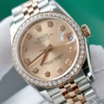 Rolex DateJust Replica Watch Custom Moissanite Diamonds Hong Kong 31mm - Image 6