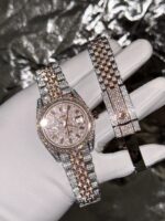 Rolex Replica 1:1 Watch DateJust With Full Diamond Moissanite Hong Kong 41mm - Image 6