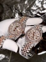 Rolex Replica 1:1 Watch DateJust With Full Diamond Moissanite Hong Kong 41mm - Image 4