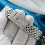 Rolex DateJust Copies Watches Ruby + Diamond Moissanite Custom 41mm - Image 11