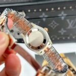 Rolex DateJust Women Demi Rose Gold Replica Watches Pink Dial THB Factory 31mm - Image 9