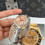 Rolex DateJust Women Demi Rose Gold Replica Watches Pink Dial THB Factory 31mm - Image 4