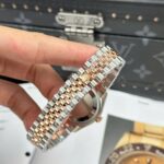 Rolex DateJust Women Demi Rose Gold Replica Watches Pink Dial THB Factory 31mm - Image 11