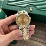 Rolex DateJust Replica Watch Demi Gold Diamonds Bezel EW Factory 36-41mm