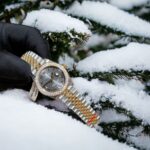 Rolex DateJust Moissanite Diamond Replica Watch Gray Dial 31mm - Image 3