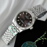 Rolex DateJust Replica Watches Dark Gray Dial Jubilee Strap THB Factory 31mm - Image 4