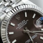 Rolex DateJust Replica Watches Dark Gray Dial Jubilee Strap THB Factory 31mm - Image 6