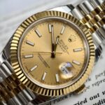 Rolex DateJust Replica Watch Yellow Dial EW Factory 36/41mm - Image 3