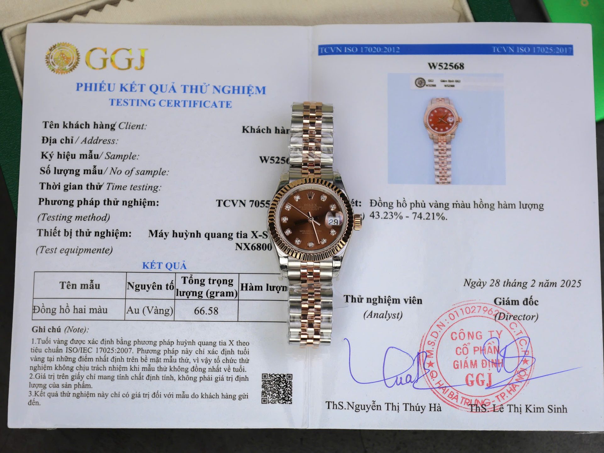 Dong-Ho-Rolex-DateJust-Lady-Che-Tac-Boc-Vang-That-Mat-Chocolate-Nha-May-GM-28mm-2.jpg Rolex DateJust Lady Replica Watch Custom Gold Wrapped Chocolate Dial GM Factory 28mm - Image 1