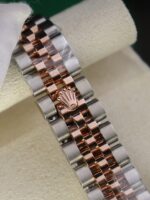 Rolex DateJust Lady Replica Watch Custom Gold Wrapped Chocolate Dial GM Factory 28mm - Image 7