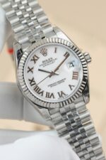 Rolex DateJust Lady Fake Watch White Dial Roman Numerals 31mm - Image 3