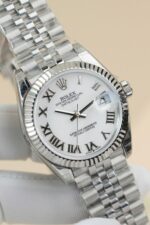 Rolex DateJust Lady Fake Watch White Dial Roman Numerals 31mm - Image 4