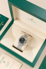 Rolex DateJust Lady Clone Watch Gray Dial Jubilee Strap 31mm - Image 4