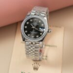 Rolex DateJust Lady Clone Watch Gray Dial Jubilee Strap 31mm