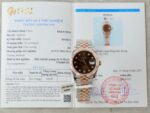 Rolex DateJust Chocolate Dial Imitation Watches 18K Gold Wrapped Custom GM Factory 36mm