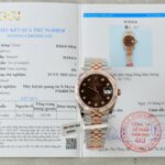 Rolex DateJust Chocolate Dial Imitation Watches 18K Gold Wrapped Custom GM Factory 36mm