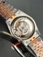 Rolex DateJust Dial Chocolate Replica Watch Custom Gold Wrapped GM Factory 41mm - Image 7