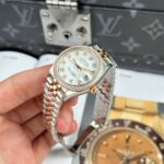 Rolex DateJust Women Rose Gold Replica Watches MOP Dial Jubilee Strap THB Factory 31mm - Image 4