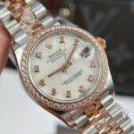 Rolex DateJust Women Rose Gold Replica Watches MOP Dial Jubilee Strap THB Factory 31mm - Image 5