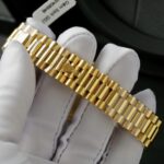Rolex DateJust Butterfly Dial Custom Gold Wrapped 18K + Diamonds Moissanite 31mm - Image 8