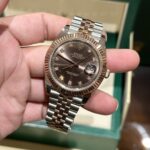 Rolex Replica 1:1 Watch DateJust Chocolate Dial EW Factory 41mm - Image 2