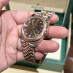 Rolex Replica 1:1 Watch DateJust Chocolate Dial EW Factory 41mm - Image 5