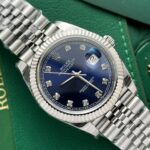 Rolex DateJust Replica 1:1 Watch Blue Dial Jubilee Strap EW Factory 36-41mm - Image 4