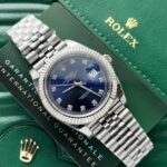 Rolex DateJust Replica 1:1 Watch Blue Dial Jubilee Strap EW Factory 36-41mm - Image 2