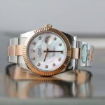 Rolex DateJust MOP Dial Replica Watches Demi Rose Gold Oyster Strap Clean Factory 41mm - Image 4