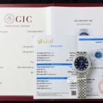 Rolex DateJust Blue Dial Copies Watches Custom Moissanite Diamonds 36mm