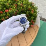 Rolex DateJust Blue Dial Replica 1:1 Watch Jubilee Strap EW Factory 36mm