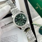Rolex DateJust Green Dial Copies Watch Moissanite Diamonds Custom Clean Factory 41mm - Image 2