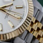 Rolex DateJust Men Good Imitation Watches 18K Gold Wrapped Custom GM Factory 41mm - Image 6