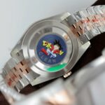 Rolex DateJust  Men Chocolate Dial Replica Watches Bezel Diamonds Moissanite Clean Factory 41mm - Image 9