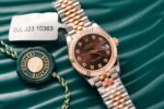 Rolex Best Replica Watch DateJust Gold Wrapped Chocolate Dial 31mm - Image 2