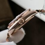 Rolex DateJust Women Custom Gold Wrapped + Ruby Baguette + Diamonds Moissanite 31mm - Image 8