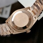 Rolex DateJust Women Custom Gold Wrapped + Ruby Baguette + Diamonds Moissanite 31mm - Image 9