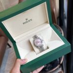 Rolex DateJust With Diamonds Pink Dial Replica Women-s Watch EW 31mm - Image 6