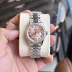 Rolex DateJust With Diamonds Pink Dial Replica Women-s Watch EW 31mm