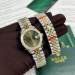 Rolex DateJust Women-s Replica 1:1 Watch With Stone Bezel 31mm