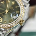 Rolex DateJust Women-s Replica 1:1 Watch With Stone Bezel 31mm - Image 4