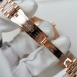 Rolex DateJust Women Dial Chocolate Copies Watches Custom Moissanite Diamonds + 18K Gold Wrapped 31mm - Image 10